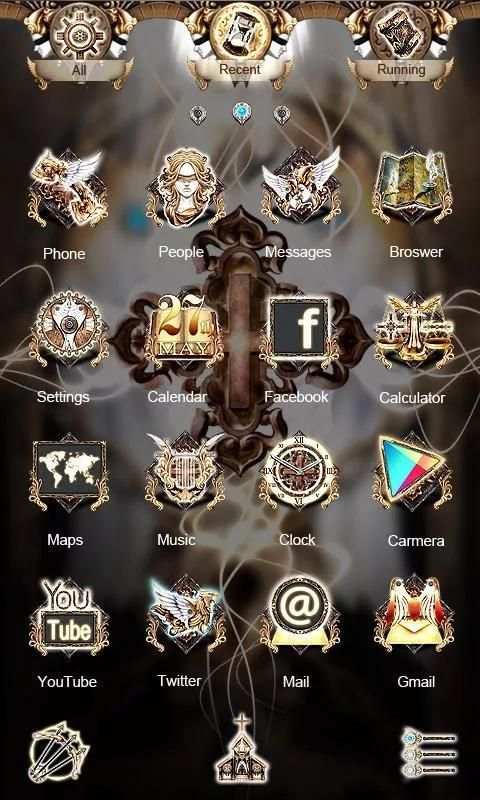 Holy Light GO LauncherEX Theme 6 تصوير الشاشة