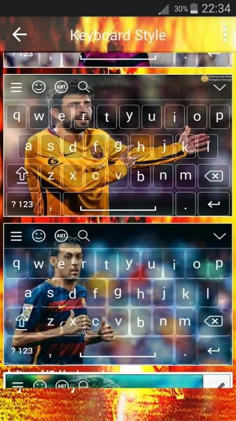 Keyboard For Fc Barcelona скриншот 7