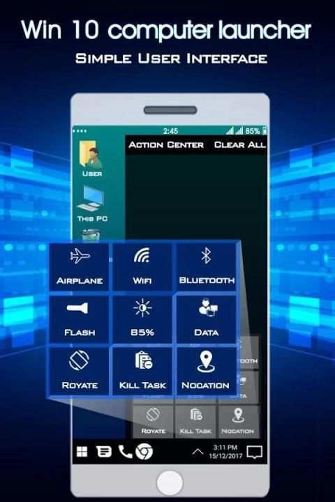 Computer Launcher For Win 10 : Win 10 Launcher скриншот 1