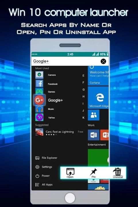 Computer Launcher For Win 10 : Win 10 Launcher скриншот 3