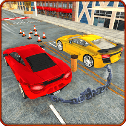 Chained Cars - Real Car Crash Racing icon