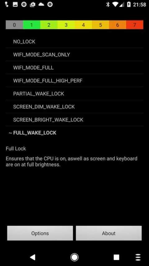 Wake Lock - PowerManager скриншот 2