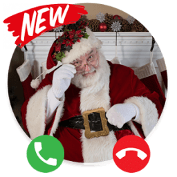 A Call From Santa Claus - Santa Tracker Free أيقونة
