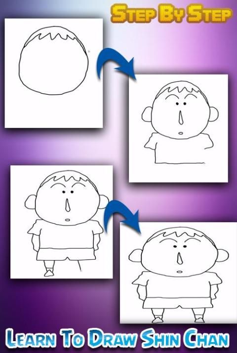 Easy Drawing Guides - Learn How to Draw Shinnosuke Nohara from Crayon  Shin-chan: Easy Step-by-Step Drawing Tutorial for Kids and Beginners.  #ShinnosukeNohara from #CrayonShinchan #drawingtutorial #easydrawing. See  the full tutorial at https://bit.ly ...