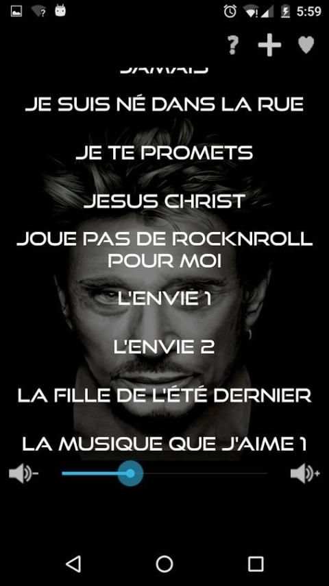 Johnny Hallyday Sonneries 3 تصوير الشاشة