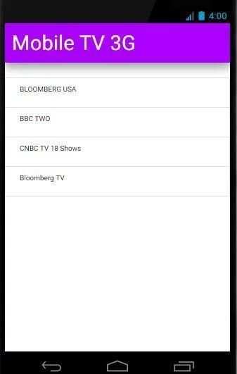 Mobile TV 3G 1 تصوير الشاشة
