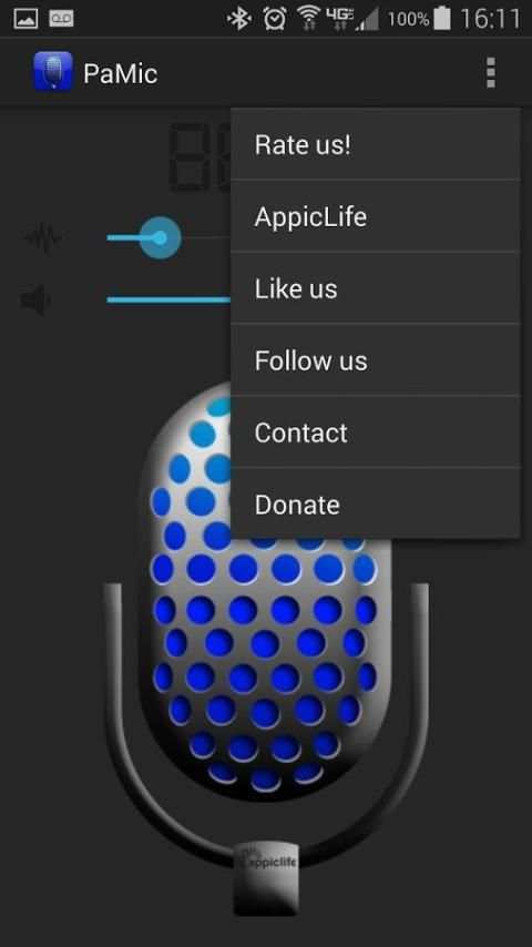 PaMic - Bluetooth PA system screenshot 1
