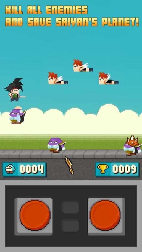 Super GOKU Saiyan Bounce screenshot 2