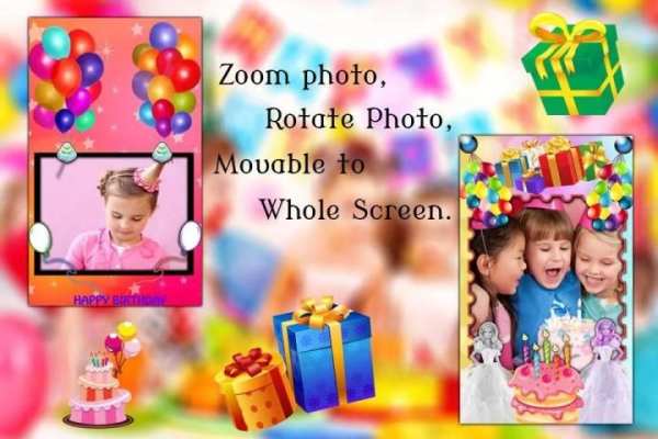 Birthday Photo Editor स्क्रीनशॉट 3