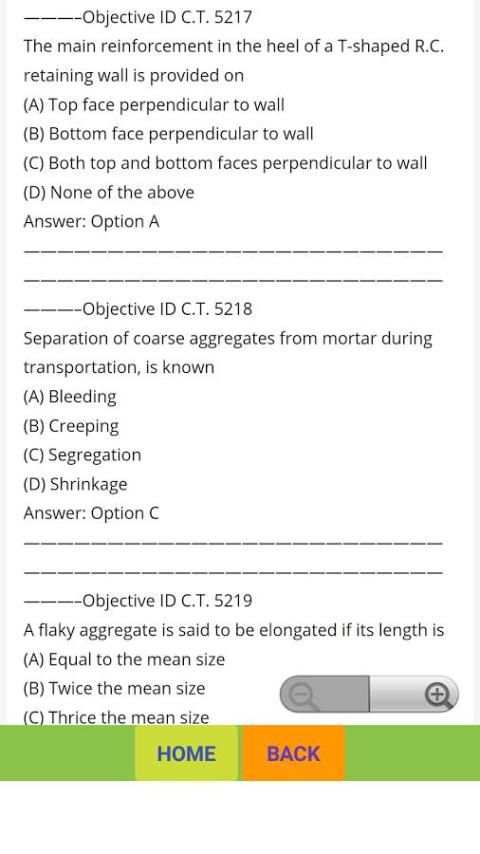 civil engineering top quiz स्क्रीनशॉट 1