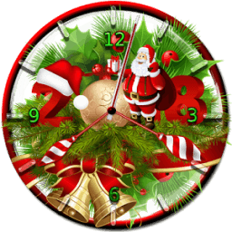 Santa Claus Clock (HD 2018 Themes) иконка