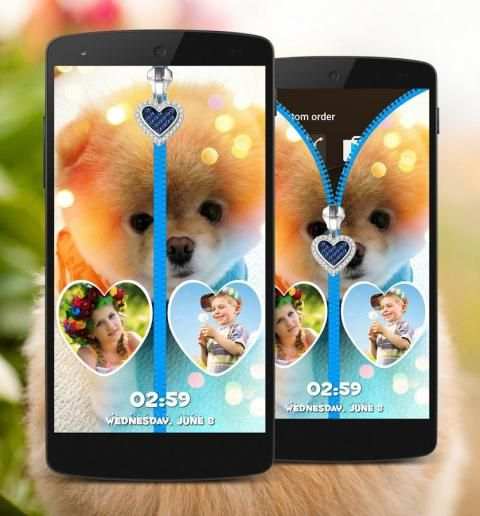 Puppy Zipper Lock Screen स्क्रीनशॉट 7
