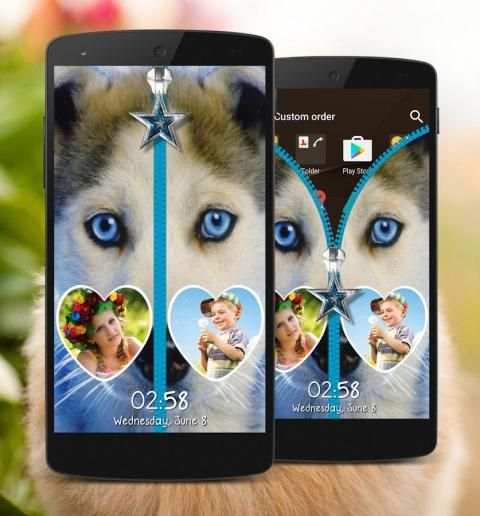 Puppy Zipper Lock Screen स्क्रीनशॉट 4