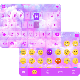 Pink Cloud ikeyboard Theme иконка