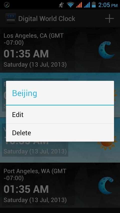 Digital World Clock Widget screenshot 5