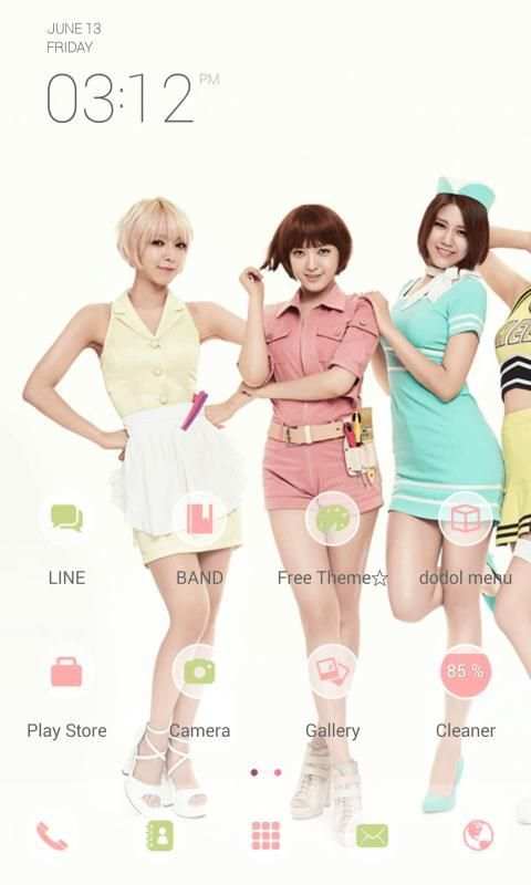 AOA LINE Launcher Theme 8 تصوير الشاشة