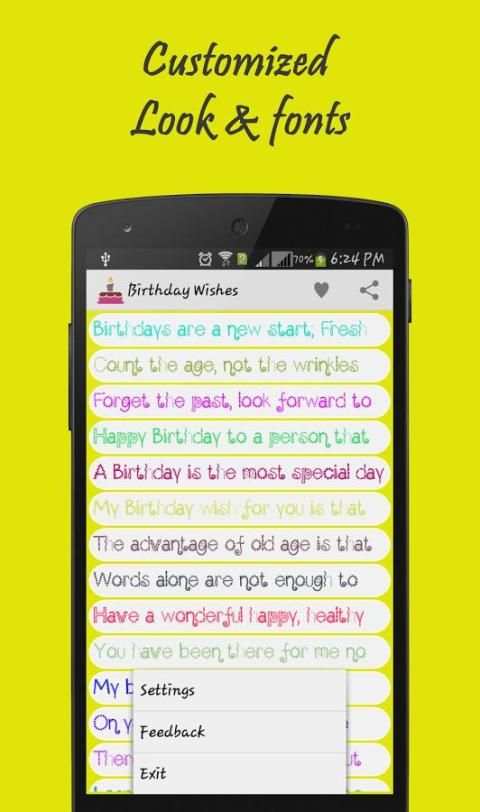 Best Birthday Wishes/SMS -Free 5 تصوير الشاشة