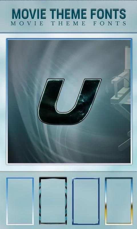 Unique Name Art - Movie Theme Fonts screenshot 3