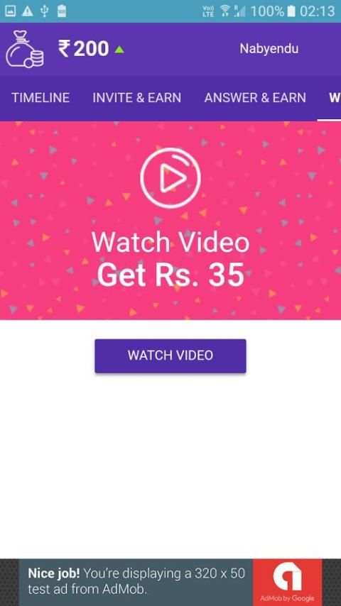 Pure Cash - Play, Invite, Watch Video and Earn screenshot 4