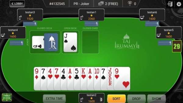 Taj Rummy - Free Rummy Games स्क्रीनशॉट 2
