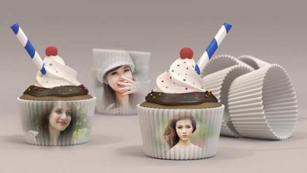 Cup Cake Multi Photo Frames 3 تصوير الشاشة
