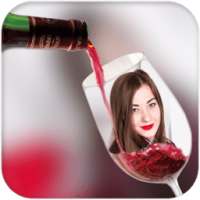 Wine Glass Photo Frame HD on 9Apps