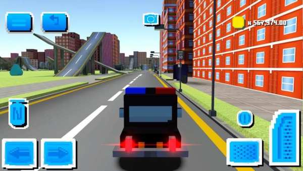 Blocky Car Driving screenshot 3
