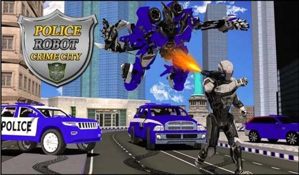 Police Robot Grand City स्क्रीनशॉट 6
