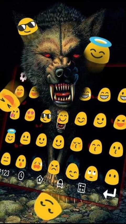Wolf Keyboard Theme स्क्रीनशॉट 1