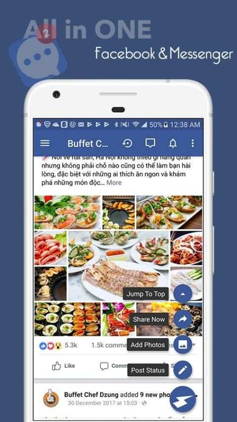 Lite Messenger - All in ONE screenshot 1