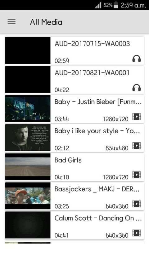 Poweramp Video Player 5 تصوير الشاشة