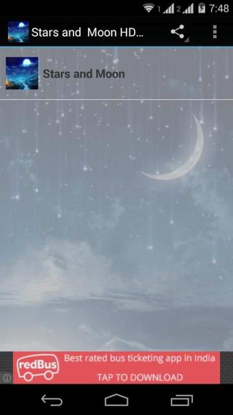 Stars and Moon HD Wallpapers 8 تصوير الشاشة