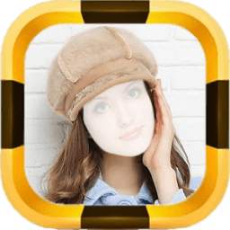 Women Winter Cap Photo Frames