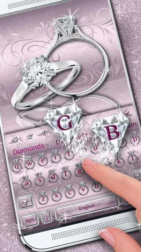Diamond Ring Keyboard Theme screenshot 4