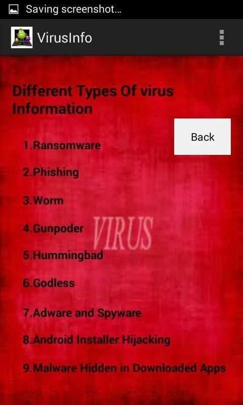 Virus Information System 2 تصوير الشاشة