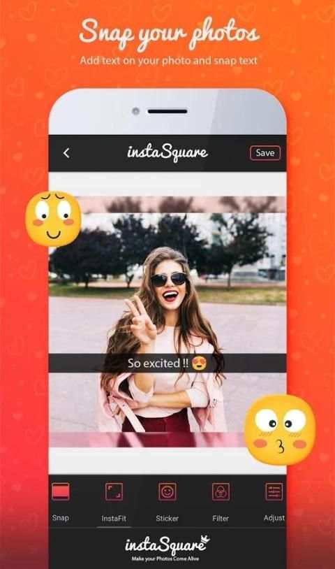 SquareFit - insta Photo Editor-Beauty Photo Effect screenshot 2