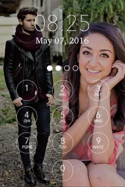 Couple Photo Lock Screen स्क्रीनशॉट 1
