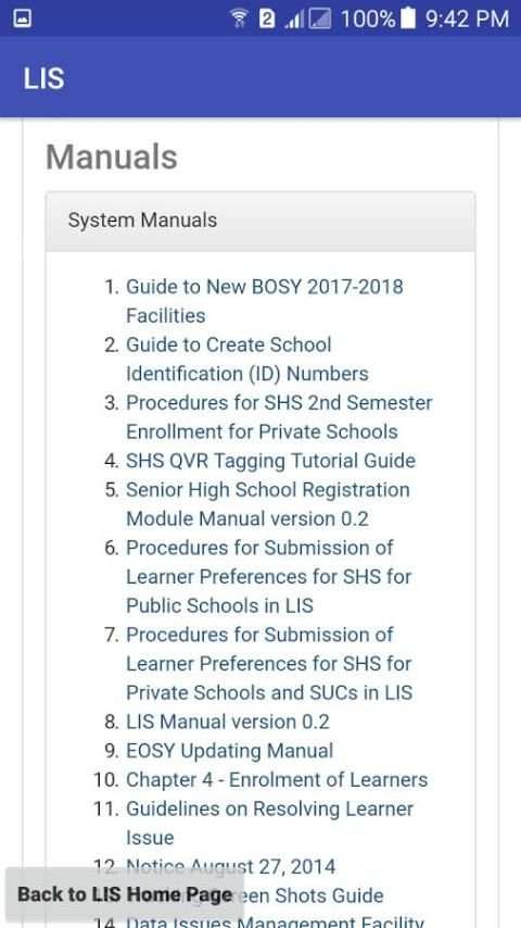 LIS screenshot 4