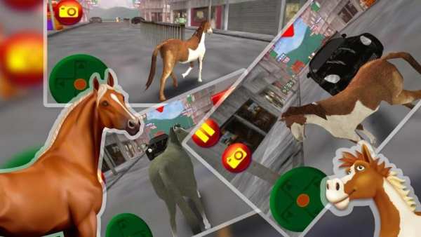 Angry Horse Riding Simulator : Horse Racing Games скриншот 1