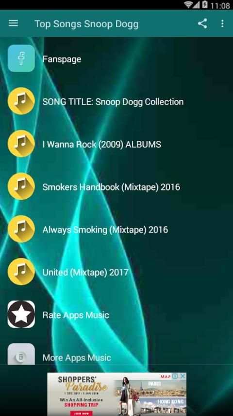 Top Songs Snoop Dogg скриншот 1