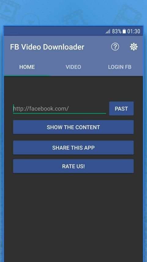 Super Video downloader for Facebook screenshot 1