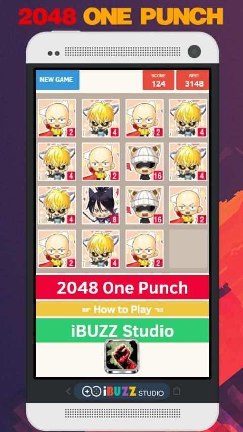 2048 One Punch Anime Edition screenshot 4