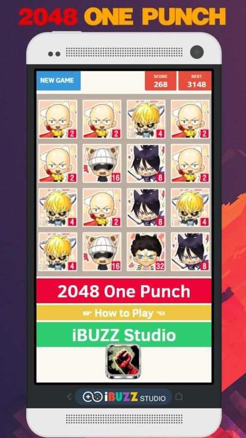 2048 One Punch Anime Edition screenshot 3
