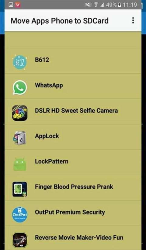 Move Apps - Phone to SD Card screenshot 2