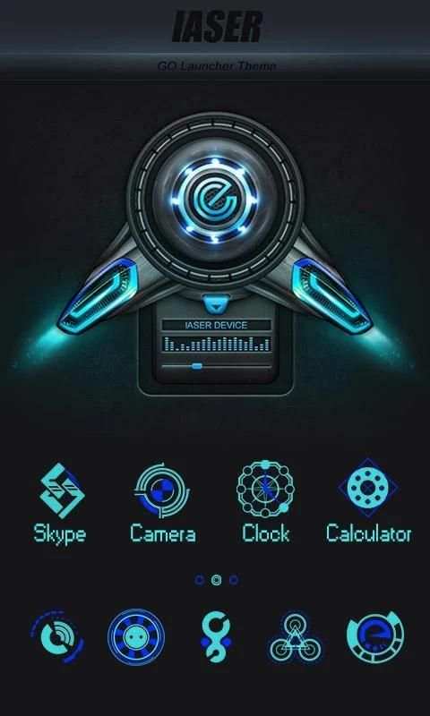 Laser GO Launcher Theme screenshot 5