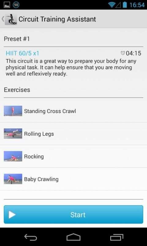 Circuit Training Assistant screenshot 1