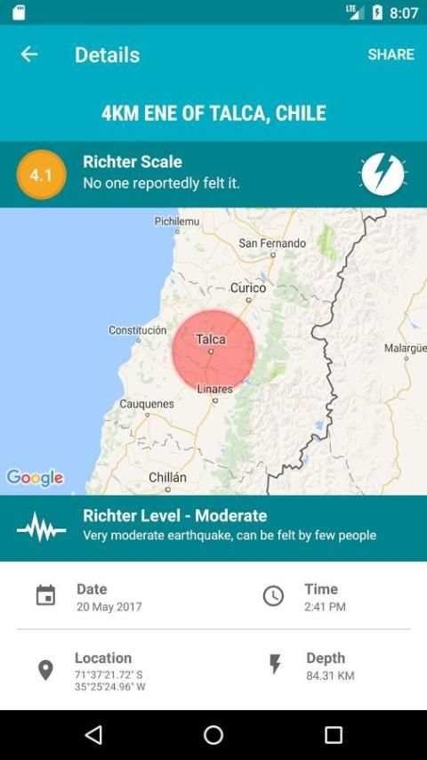Quake Alert Pro скриншот 3