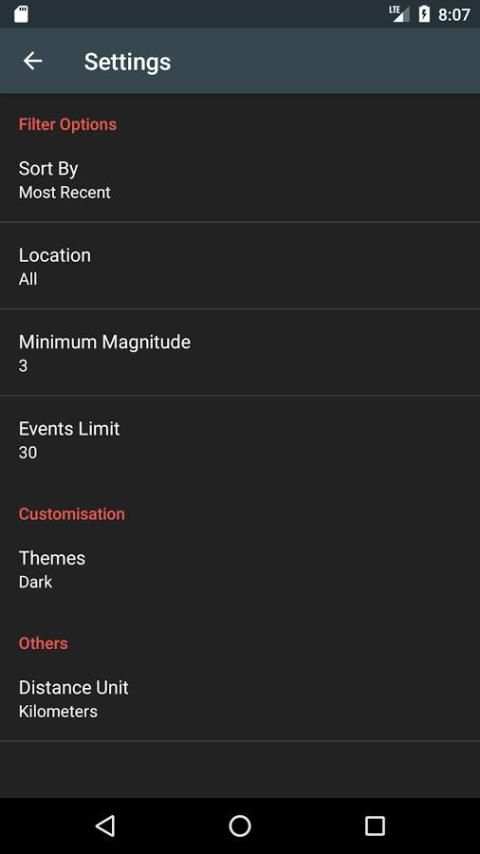 Quake Alert Pro скриншот 1