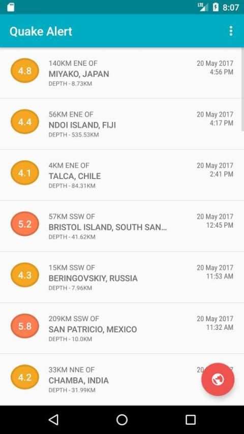 Quake Alert Pro скриншот 4