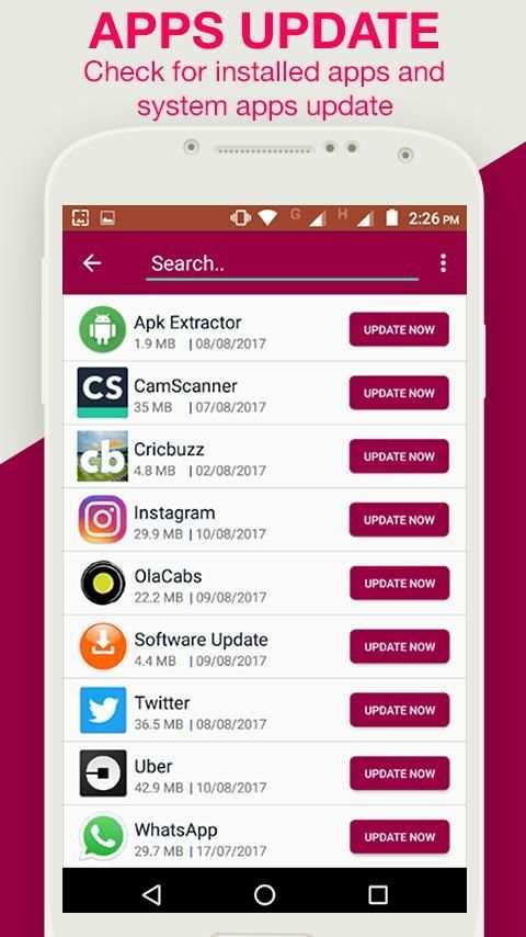 app and android system update 2018 screenshot 2